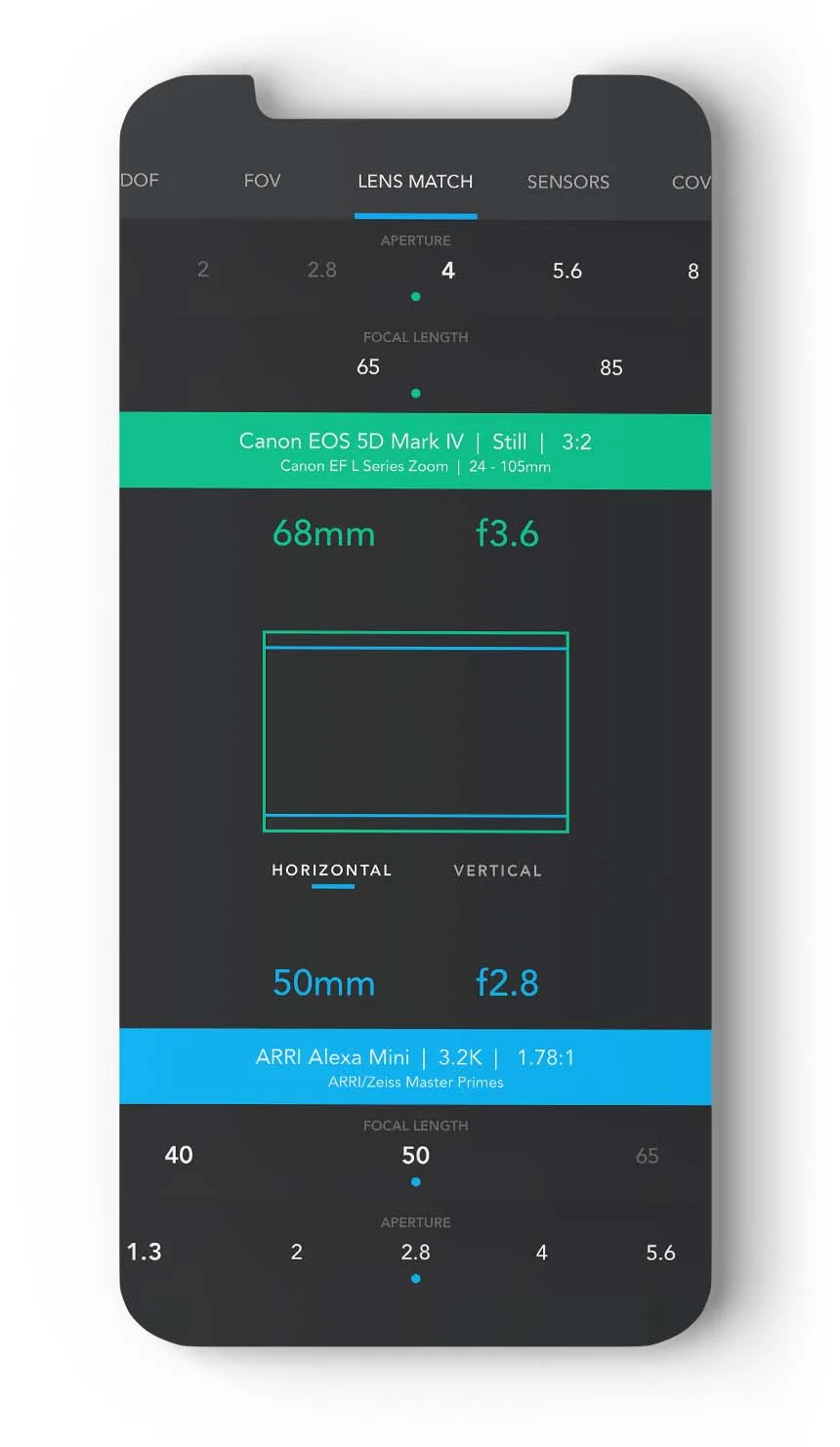 f8 Lens Toolkit lens matching
